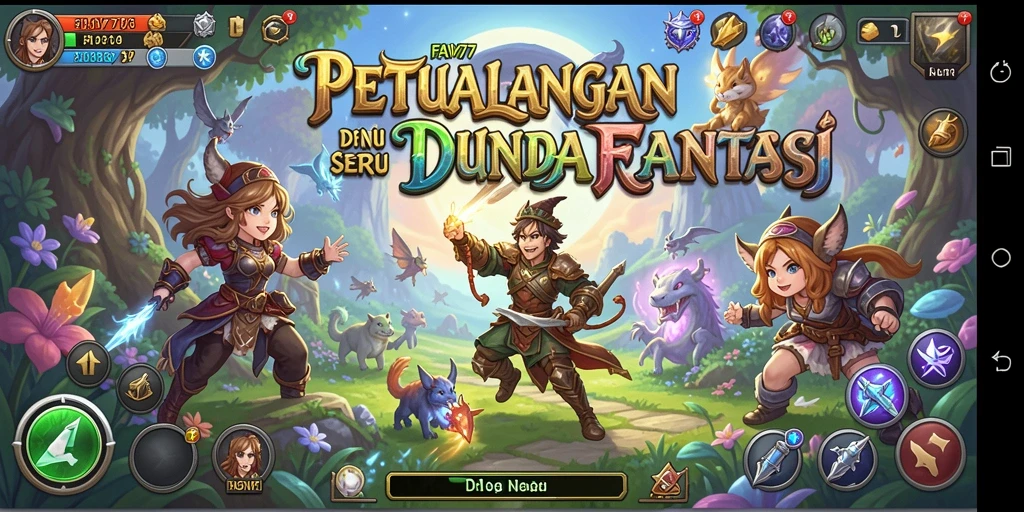 Tampilan gameplay FAV77 yang epik di dunia petualangan.