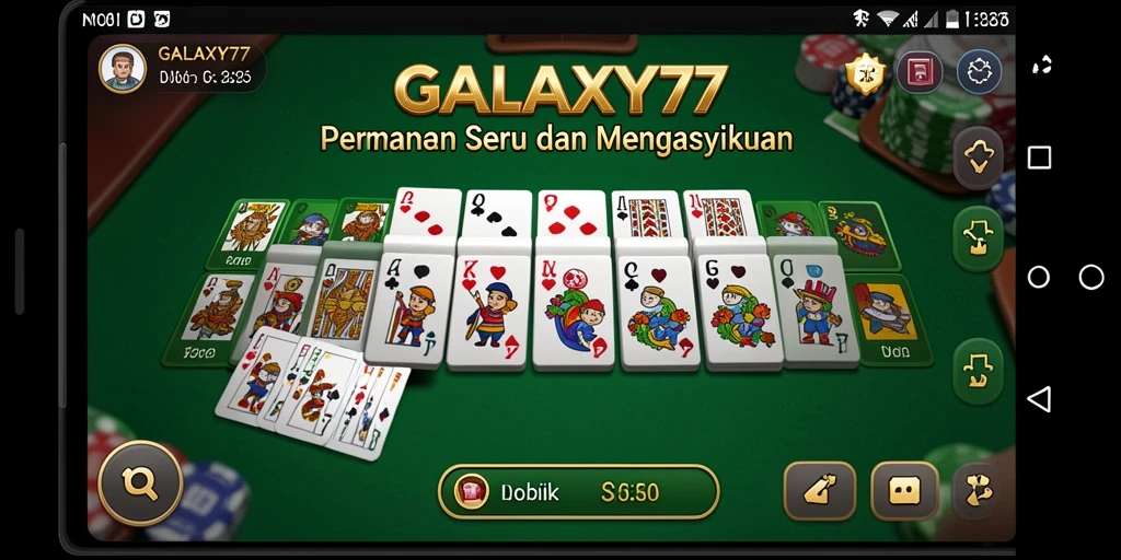 Tampilan menarik dan seru dari gameplay GALAXY77