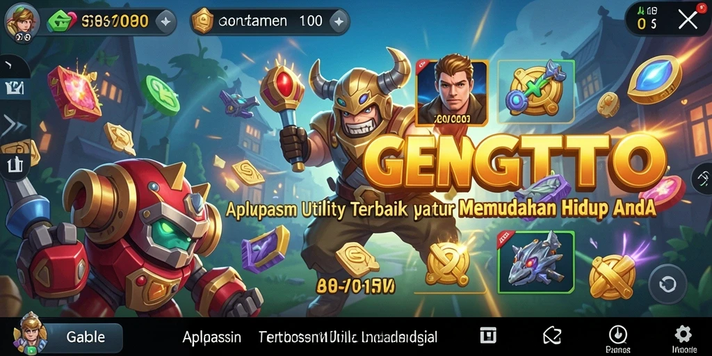 Tampilan antarmuka GENGTOTO yang sederhana dan fungsional.