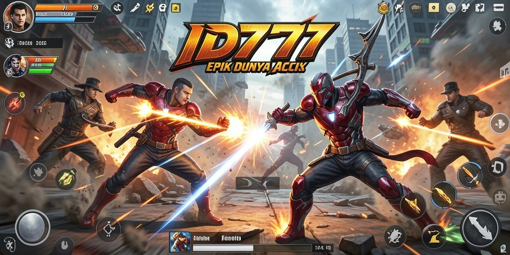 Tampilan seru gameplay aksi ID777 dengan pertarungan spektakuler.