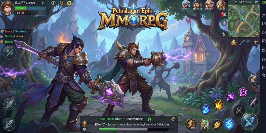 Gameplay epik IDA777 menunjukkan pertarungan intens dan eksplorasi yang mendalam.