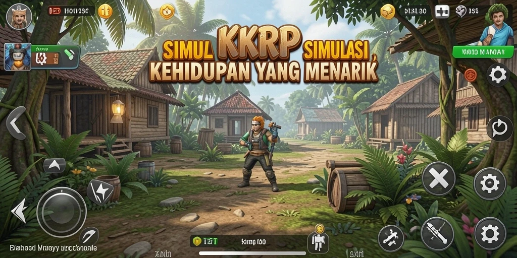 Tampilan gameplay menarik dari KKRP dengan berbagai aktivitas.