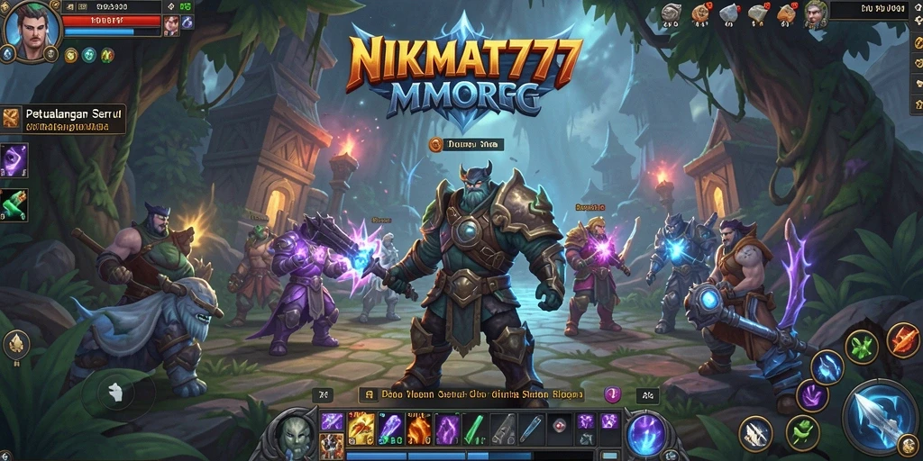 Gameplay seru NIKMAT777 dalam dunia MMORPG yang penuh petualangan.