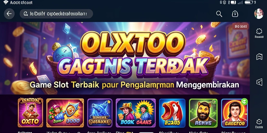 Screenshot gameplay OLXTOTO menampilkan visual slot yang menarik.