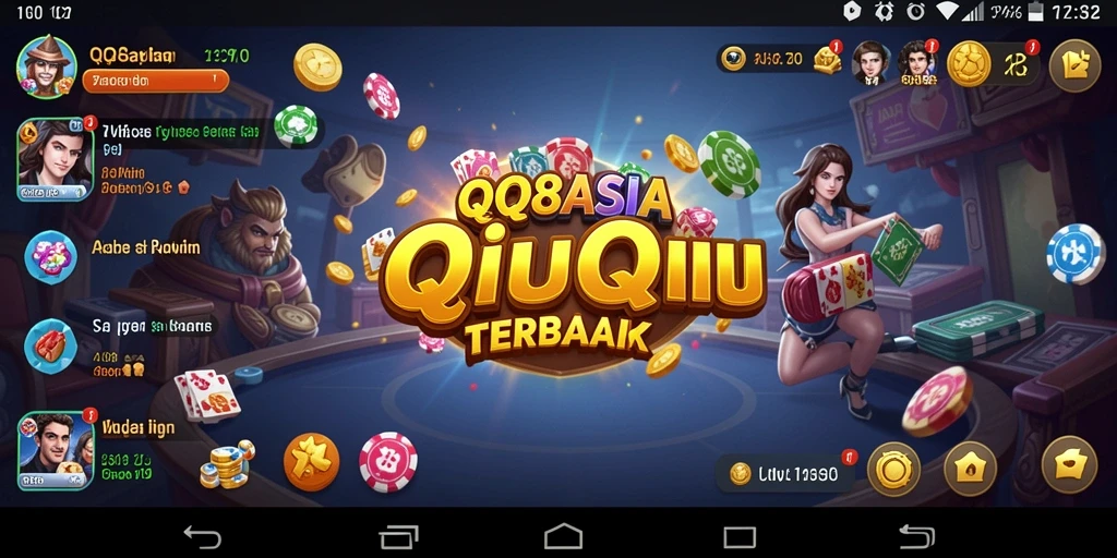 Tampilan gameplay QiuQiu yang seru dan interaktif.