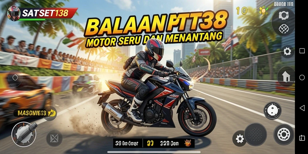 Gameplay seru dengan motor balap yang mendebarkan di SATSET138.
