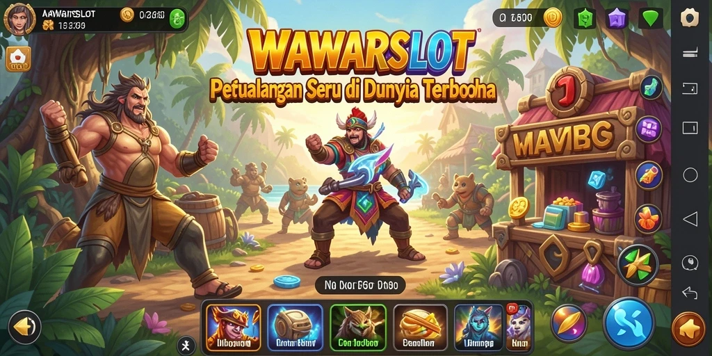 Screenshot WAWARSLOT menunjukkan keindahan dunia terbuka yang luas.